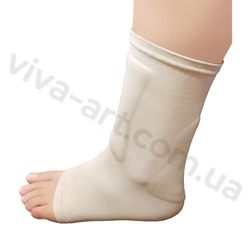 Носок с гелевой защитой зоны голени и ахила с открытым носком, размер S, шт.